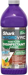 Shark WDCD60 HydroVac Household Disinfectant Cleaner kills 99.9% of bacteria & viruses, formulated to work with Shark HydroVac 3in1 multi-surface cleaners on washable hard non-porous surfaces, Purple