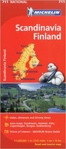Michelin Scandinavia Finland Map 711 (Maps/Country (Michelin))