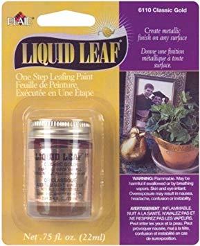 Bulk Buy: Plaid Liquid Leaf 3/4 Ounce Classic Gold 6110 (2-Pack)