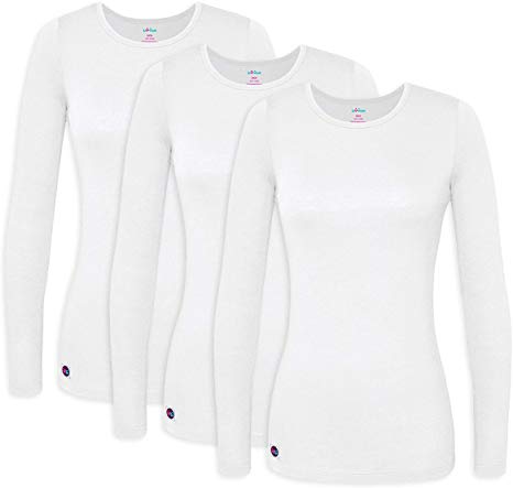 Sivvan 3 Pack Women’s Comfort Long Sleeve T-Shirt/Underscrub Tee