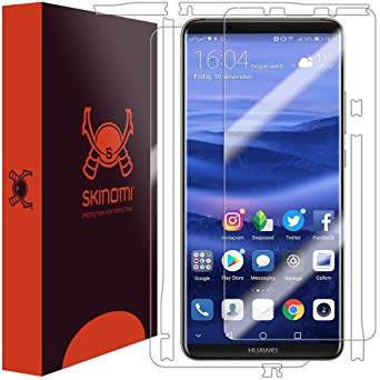 Huawei Mate 10 Pro Screen Protector   Full Body, Skinomi TechSkin Full Coverage Skin   Screen Protector for Huawei Mate 10 Pro Front & Back Clear HD Film