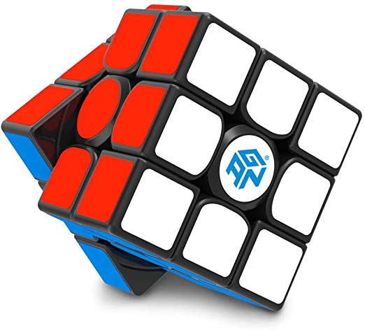 GAN 356 Air SM, Magnetic Speed Cube 3x3 Gans Magic Cube Black Stickered 3x3x3 Puzzle Toy (2019 Version)