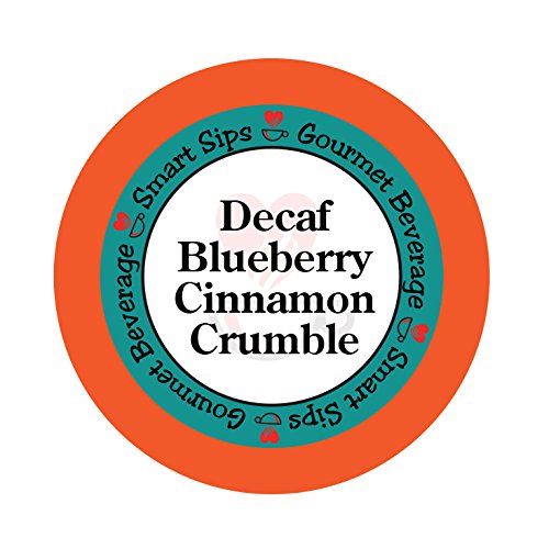 Smart Sips, Decaf Blueberry Cinnamon Crumble Flavored Coffee, 24 Count, Compatible With All Keurig K-cup Machines