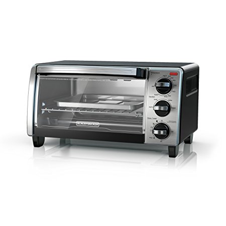 BLACK DECKER TO1750SB Toaster Oven, Medium, Black