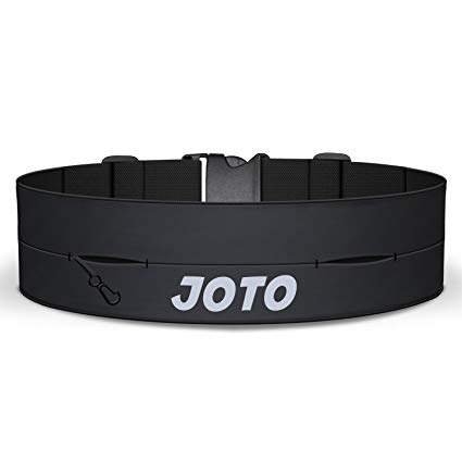 Running Belt Exercise Runner Belt, JOTO Sport Waist Pack for iPhone x 8 7 6S plus 6 SE 5s Samsung Galaxy, up to 6 inch, Fit Running Belt for Workouts Cycling Hiking Walking Fitness (Black)