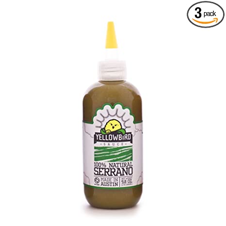 Yellowbird Serrano Hot Sauce (9.8 Oz, 3-Pack)