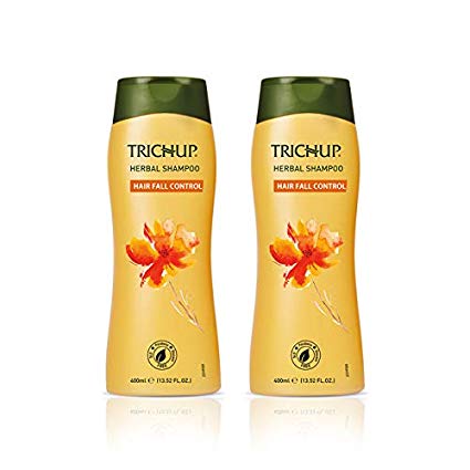 Trichup Hair Fall Control Herbal Hair Shampoo (400 ml) (Pack of 2)(Golden Range)