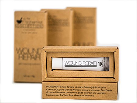 Wound Repair Skin Healing Cream by The Alchemist Collection-All Natural Physician Formulated Ulceration Ointment-First Aid Care for Severe Cuts/Burns/Biopsies/Surgical Incisions/Vaginal/Rectal Tearing