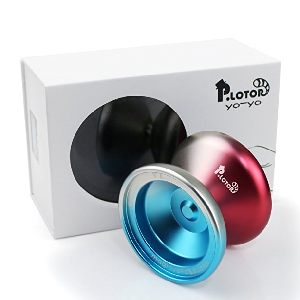 Unresponsive YOYO, P.lotor Newest Design V1 Polished Alloy Aluminum Professional Yo-yo Ball with Gift Package