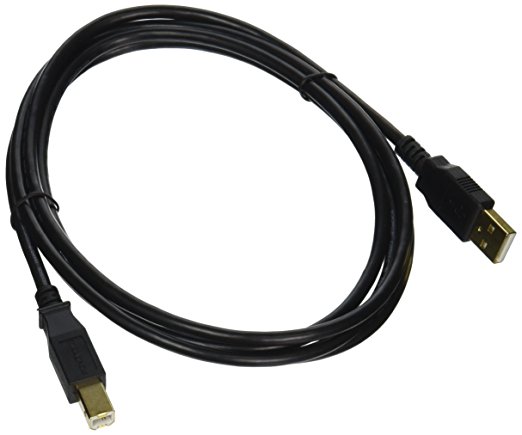 Monoprice 6-Feet USB 2.0 A Male to B Male 28/24AWG Cable (Gold Plated) (105438)