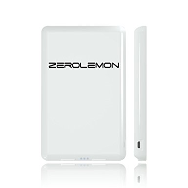 [36 MONTHS WARRANTY]ZeroLemon SlimJuice 9300mAh Ultra-Compact Portable External Battery Backup Charger Power Bank Charger for iPhone 5S, 5C, 5, 4S, 4 (Apple adapters not included), iPod, Samsung Galaxy Note, Galaxy S4, Galaxy S3, Galaxy S2, Galaxy Nexus, HTC One X, One S, Sensation G14, ThunderBolt, Nokia N9 Lumia 920 900, Blackberry Z10, Sony Xperia Z; Google Glass, GoPro and More - White