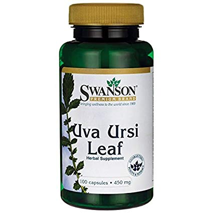 Swanson Uva Ursi Leaf 450 Milligrams 100 Capsules