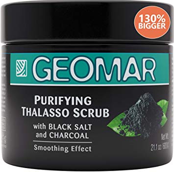 Charcoal Scrub | Pore Minimizer Exfoliating Body Scrub | 21oz Natural Exfoliating Body Scrub, Powerful Formula to Reduce Wrinkles, Acne, Psoriasis, Blemishes, Eczema and Dry Skin. 2-Step Fast Anti Cellulite Treatment