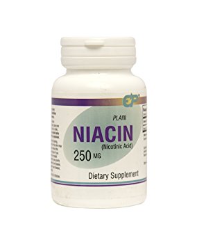 Plain Niacin 250mg Immediate Release Niacin 100 Tabs