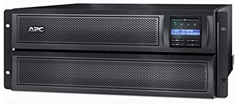 APC UPS, 2000VA Smart-UPS Sine Wave, Short Depth UPS Battery Backup with Extended Run Option, 4U Rack/Tower Convertible, Line-Interactive, 120V (SMX2000LV),Black