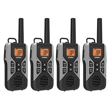 Uniden GMR3050-2C 2-Way Radio with USB Charge Cable - 30 Mile GMRS / FRS Radio with USB Charger - 4-Pack