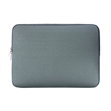 RAINYEAR Protective Soft Neoprene Laptop Sleeve Bag Case For 11-11.6 Inch Padded Briefcase Macbook Notebook Tablet Ultrabook, Apple/Acer/Asus/Dell/Lenovo/HP/Samsung/Sony(Gray)
