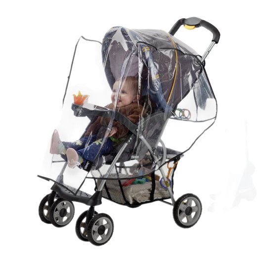 J is for Jeep Standard Stroller Weather Shield,Baby Rain Cover, Universal Size, Waterproof, Water Resistant, Windproof, See Thru, Ventilation, Clear, Plastic, Protection, Shade, Umbrella, Pram, Vinyl, Double