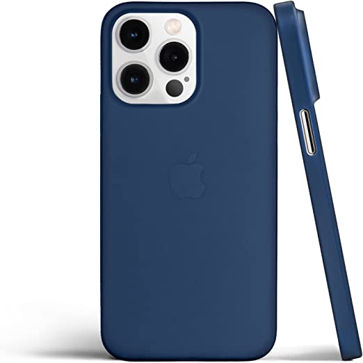 totallee Thin iPhone 14 Pro Case, Thinnest Cover Ultra Slim Minimal - for Apple iPhone 14 Pro (2022) (Navy Blue)