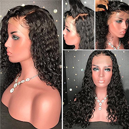 CLbuxi Hair 8A Full Lace Human Hair Wigs for Black Women Remy Hair Glueless Lace Front Human Hair Wigs Brazilian Virgin Hair Full Lace Wigs with Baby Hair (12 inch,full lace wig)