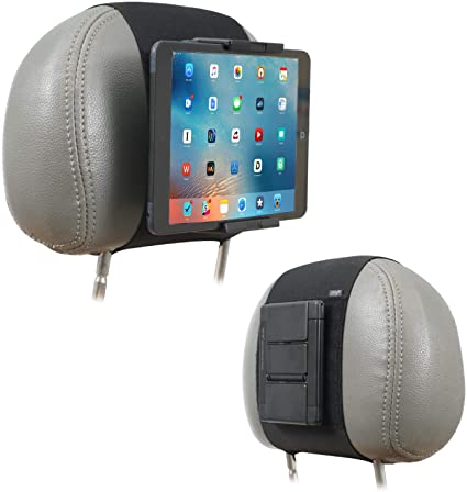 Car Mount Holder, TFY Car Headrest Mount Holder for Phones and Tablets, Compatible with 5 to 10.5 Inch Screens Devices