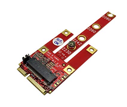 Ableconn MPEX-134B Mini PCIe Adapter with M.2 Key B Slot - Support USB/PCIe/SATA Based M2 B Key or B-M Key Module for Mini PCI Express