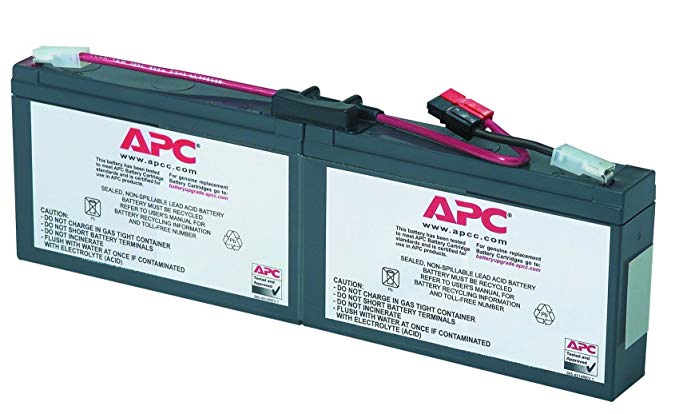 APC UPS Battery Replacement for APC Smart-UPS Models SC250RM1U, SC450RM1U and Select Others (RBC18)