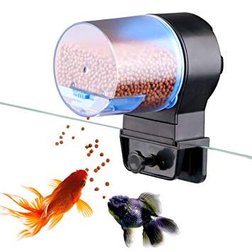 FREESEA Aquarium Fish Tank Automatic Feeding Unit for Aquatic pet Fish, Turtle and Reptile, Small Animal Feeder (Automatic Mode and Manual Mode)