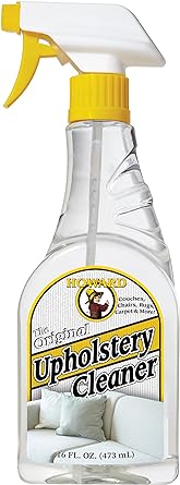 HOWARD Upholstery, Couch, Carpet, Chair, Rug and Blanket Cleaner Quickly Removes Stains, Dirt, and Odors, 16 oz Spray Bottle