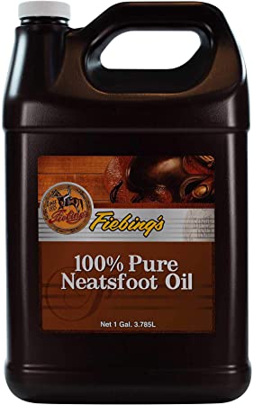 Fiebings - 100% Pure Neatsfoot Oil , Natural Preservative , Various Sizes, 1 Gallon