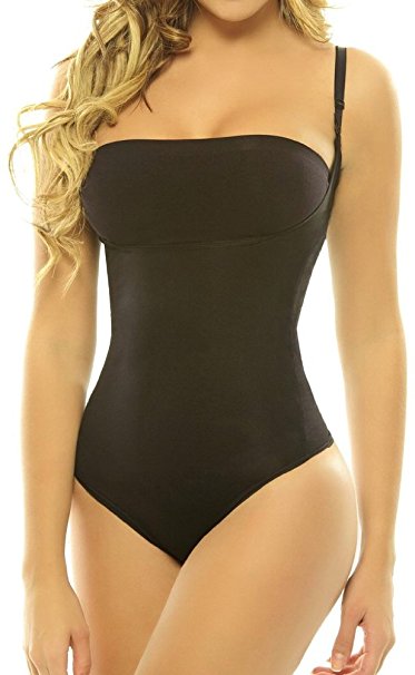 ToBeInStyle Women's High Compression Shapewear Thong Bodysuit