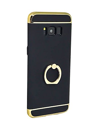 Samsung S8 Case,All-Round Protection With Free Rotating Metal Ring Holder