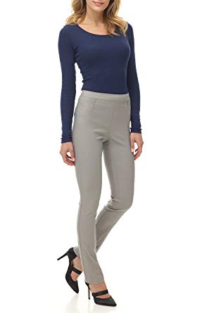 Rekucci Women's Ease In To Comfort Fit Stretch Slim Pant