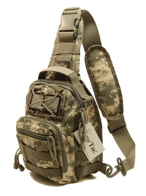 TravTac Stage II Sling Bag, Small Premium EDC Tactical Sling Pack 900D