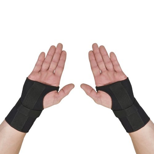 Thermoskin Carpal Tunnel Left & Right Braces with Dorsal Stay, Black, Small, 7 Ounce