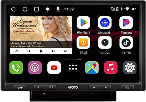 [NEW] ATOTO S8 Pro Double-DIN Android Car Stereo Receiver, Wireless CarPlay & Android Auto, Dual Bluetooth w/aptX HD, USB Tethering, QLED Display, VSV&LRV, Built-in 4G Cellular Modem, S8G2104PR-N