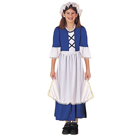 Forum Novelties Colonial Girl Costume, Child's Large