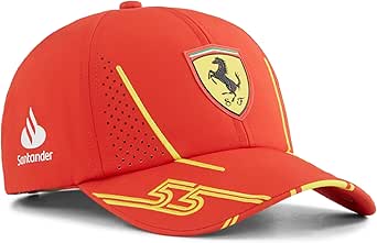 PUMA Scuderia Ferrari 2024 Carlos Sainz Cap Burnt Red - Size: One Size Fits Most