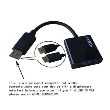 LinkS Gold Plated DisplayPort to VGA Cable Adapter