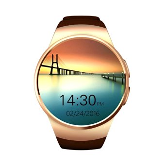 Bluetooth Smart Watch Phone KW18 Sim And TF Card Heart Rate Reloj Smartwatch Wearable Compatible For IOS Apple iPhone 5s/6/6s/SE Android Samsung HTC Sony LG Smartphones (Gold)