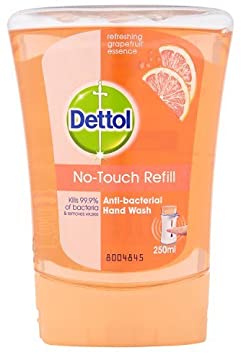 Dettol No-Touch Refill Anti-Bacterial Hand Wash, 250 ml - Grapefruit (packaging may vary)