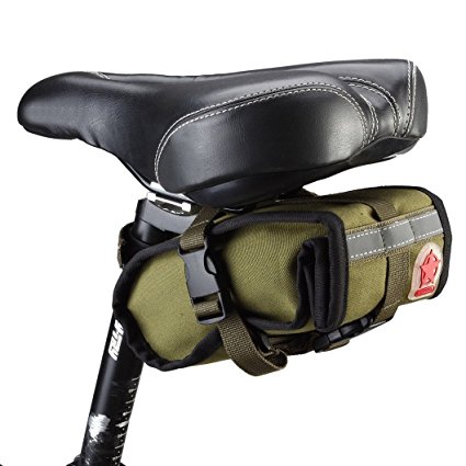 ArcEnCiel Folding bike Cycling Seat Bag Road Bicycle Bike Personalized Canvas Saddle Bag Basket Seat Bag