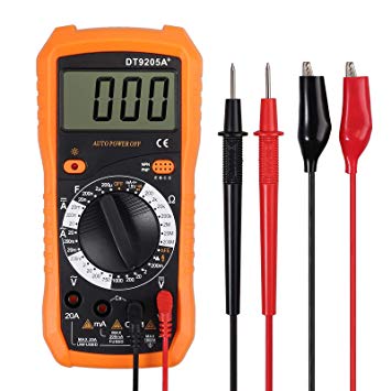 Multimeter Neoteck 2000 Counts Pocket Digital Multimeters Manual Ranging Voltmeter Ammeter Ohmmeter AC/DC Voltage Current Resistance Diodes Transistor Audible Continuity Tester Capacitance