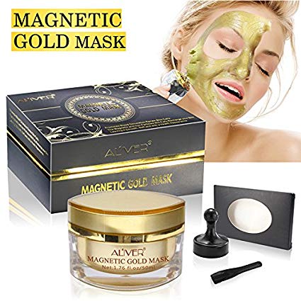 AL'IVER Magnet Mask Gold Luster Magnetic Face Mask Mineral-Rich Anti-stress Moisturizing Anti-aging Pore Cleansing 50 ml