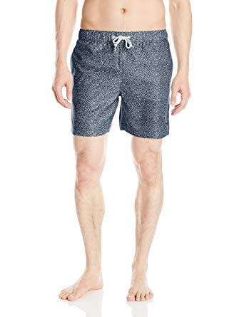 Original Penguin Men's Floral Elastic Waist Swim Trunk