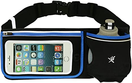 IVIM Hydration Running Belt, Neoprene Waterproof Running Gear Belt Fitness Belt - Fits iPhone 6 Plus - with BPA Free Water Bottle