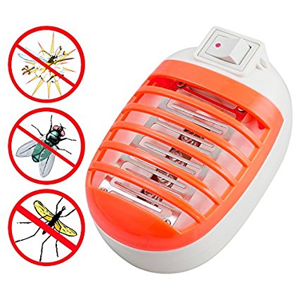 Genmine Electronic Mosquito Repellent Socket Mini Insect Killer Fly Bug Insect Trap Zapper Pest Control Night Lamp Plug In