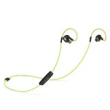 Parasom P8 Sweatproof Bluetooth Earphones Headsets V41 W microphone Sportsrunning and Gymexercise for Iphone 6 5s 5c 4s Ipad New Ipad Android Samsung Galaxy Smart Phones65288BlackGreen