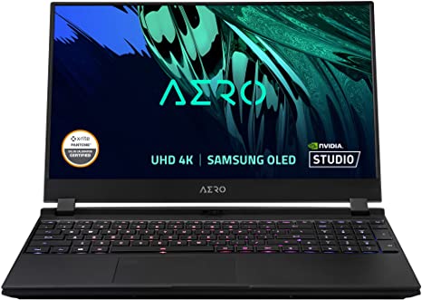 GIGABYTE AERO 15 OLED XD - 15.6" UHD 4k AMOLED IPS, Intel Core i7, NVIDIA GeForce RTX 3070 Laptop GPU 8GB GDDR6, 16GB RAM, 1TB SSD, Win10 Pro, Creator Laptop (AERO 15 OLED XD-73US624SP)