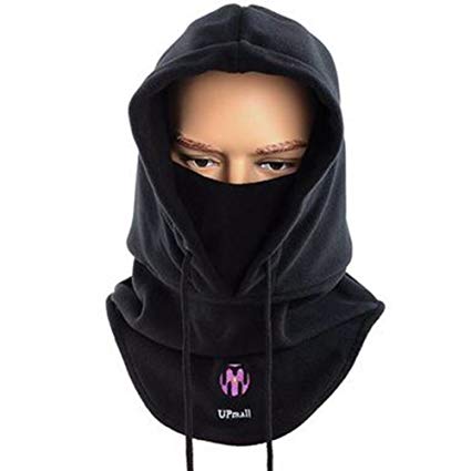 UPmall Tactical Balaclava Full Face Mask Fleece Warm Winter Outdoor Sports Mask Wind-resistant Hood Hat Multi Colors